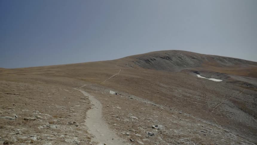 Dirt path on a deserted area