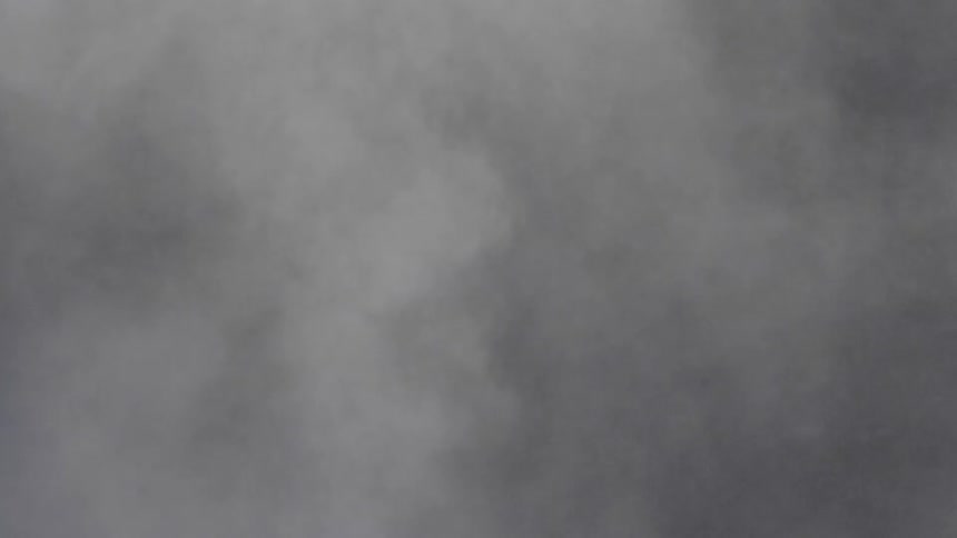 Clouds move overhead quickly