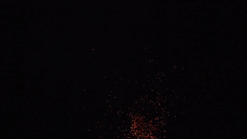 A footage of flare from fire