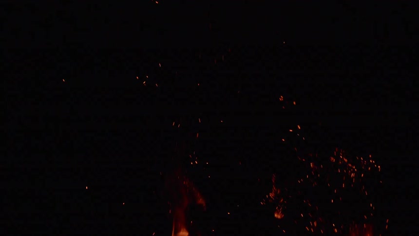 Fire is burning outdoors
