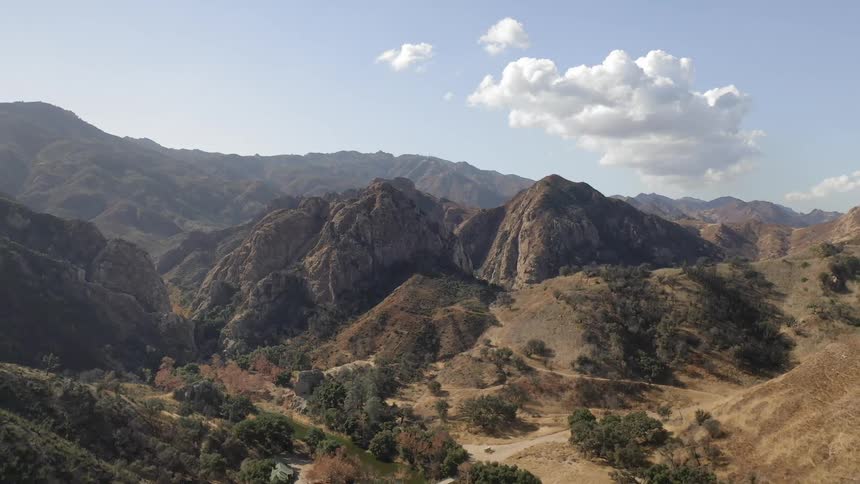 Landscape of the barren mountains during daylight
