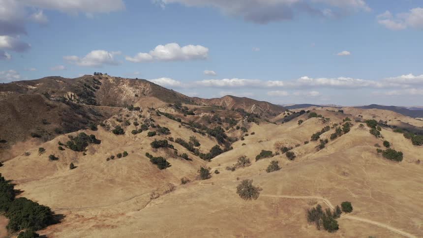 An aerial view of a sand desert