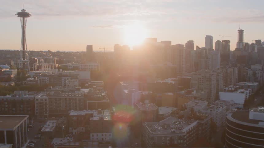 Skyline view of a downtown area