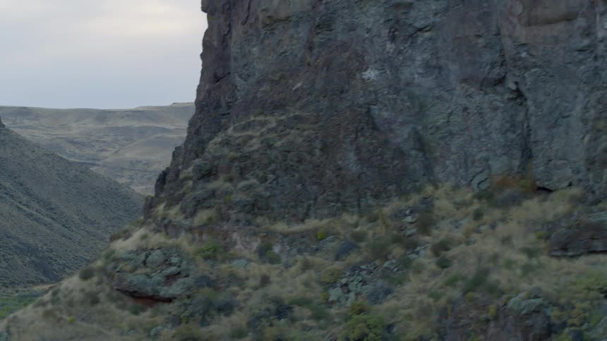 A scenery of a rocky mountain