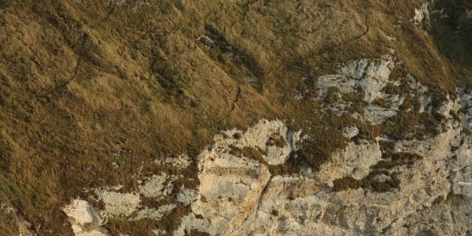 A barren cliff at daytime