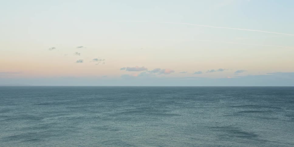 A scenery of a wide ocean