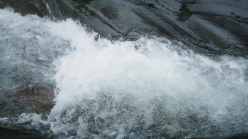 Water flowing in the river