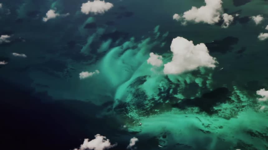The sea as seen from above