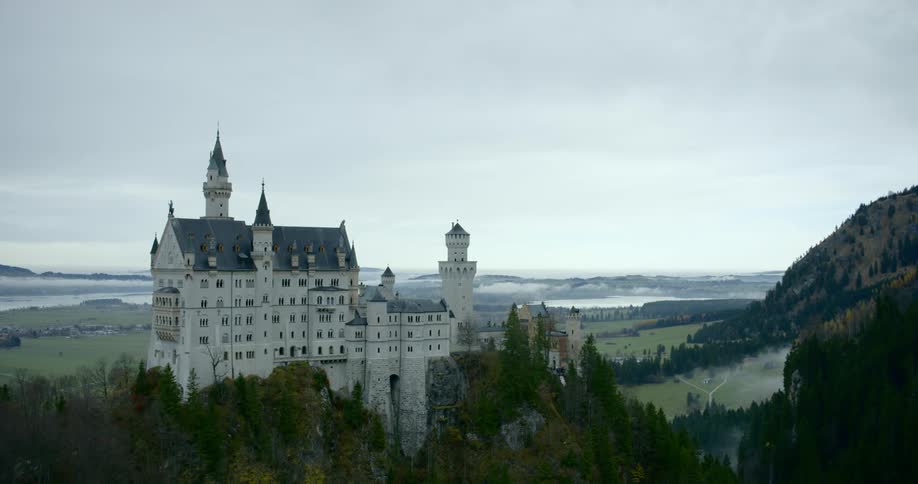 A castle on a hilltop