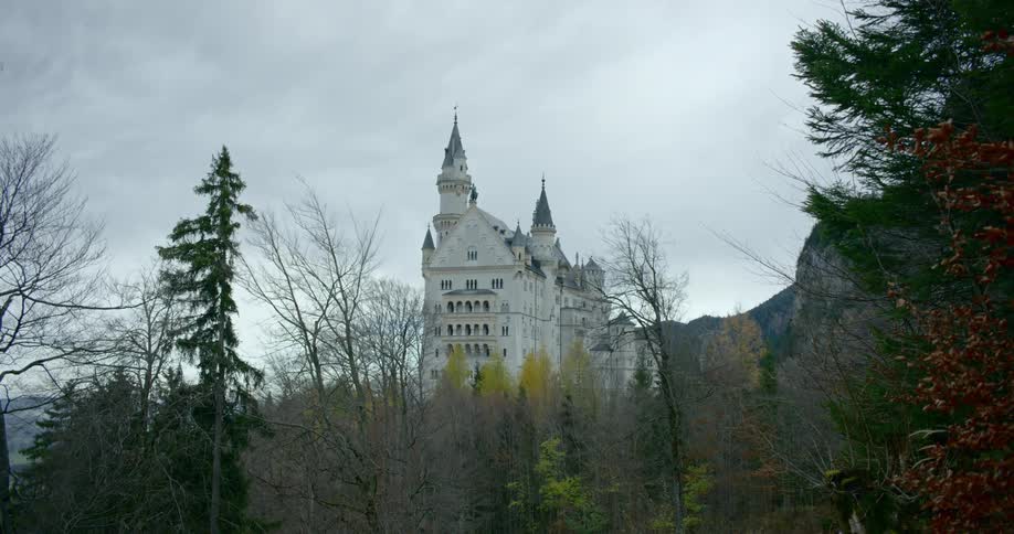 Trees with a monastery in the background