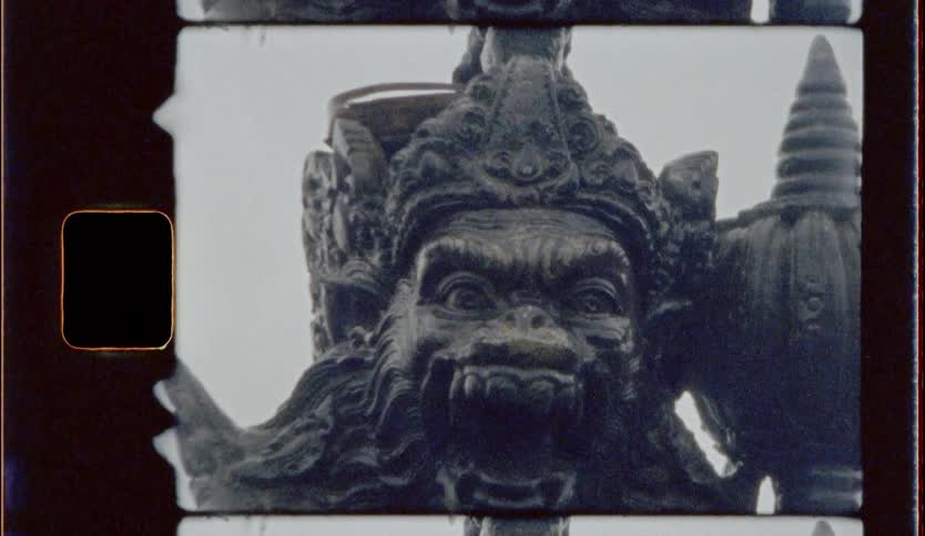 A horror view of a statue