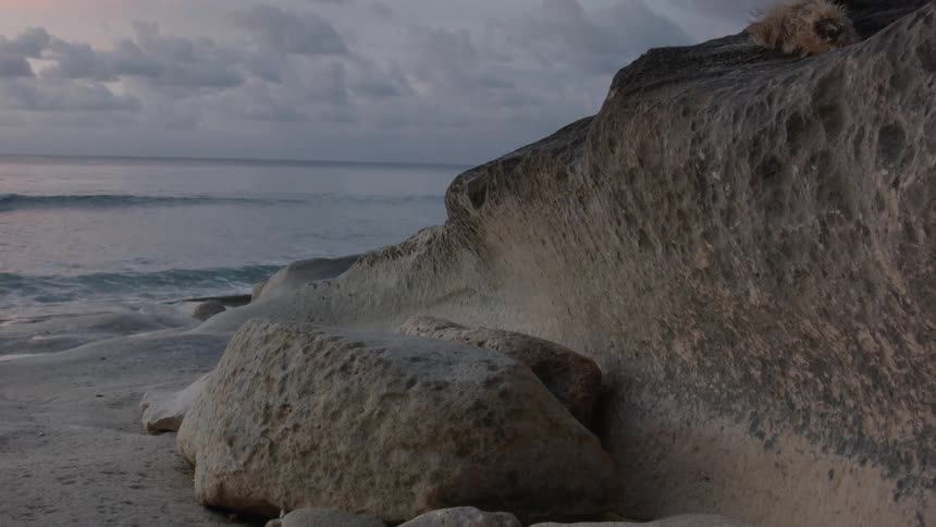 Waves are moving towards the coast line
