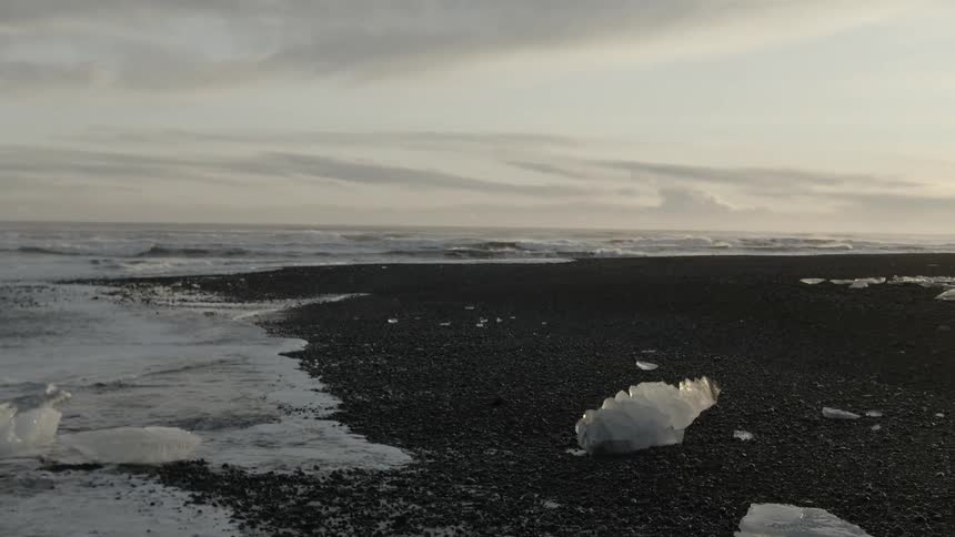 Ice on the beach