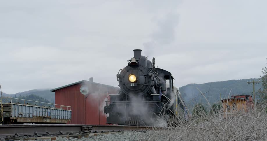 A train is at the station