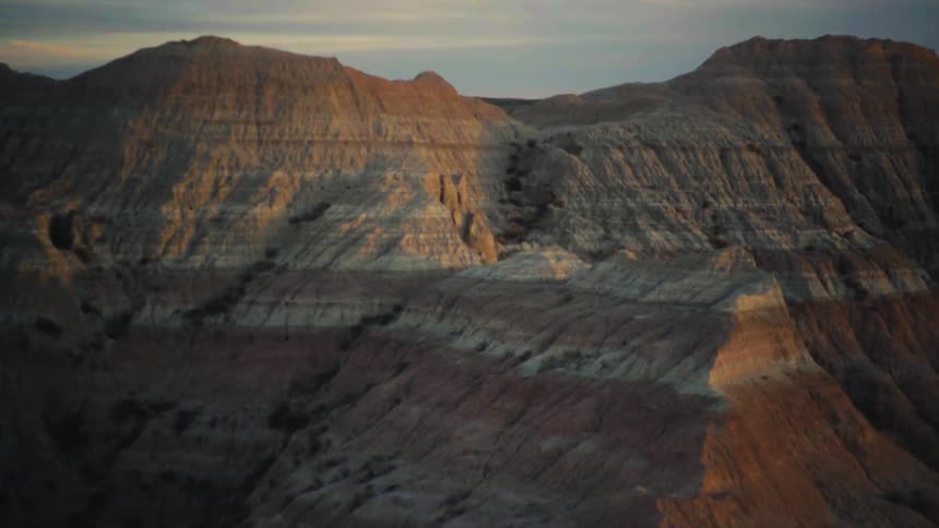 View of mountains in the desert