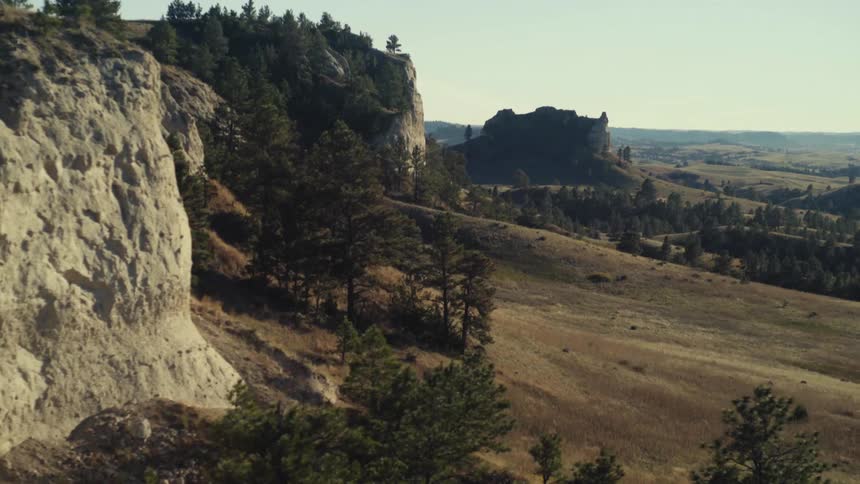 Open land near a mountain