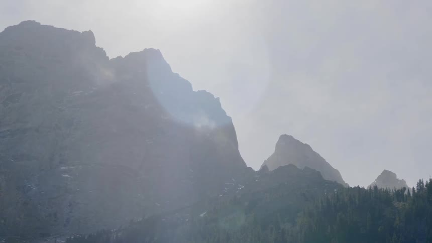 Landscape view of the mountains