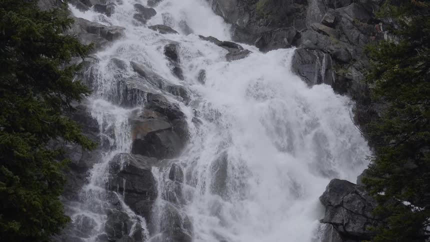 Landscape of waterfall in the forest during daylight