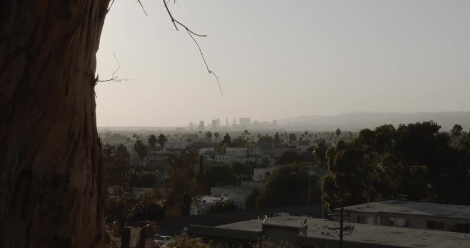 Landscape view of a neighborhood on a cloudy day