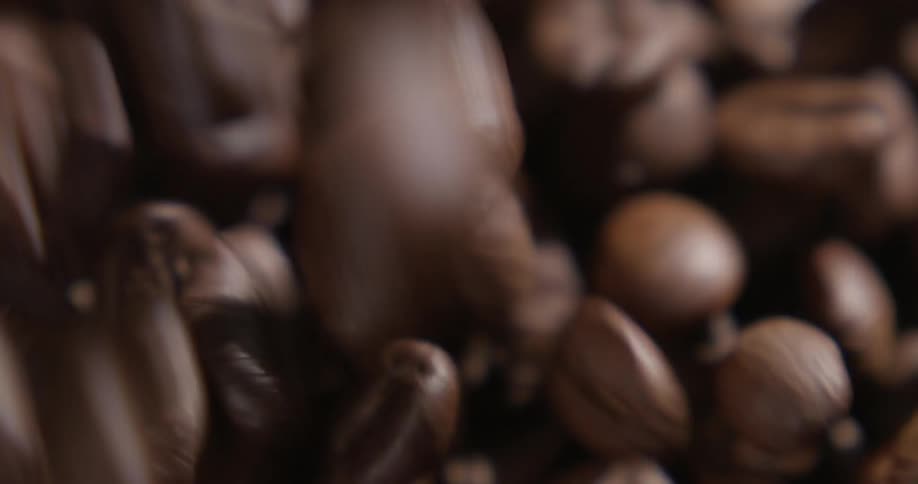Dropping coffee beans