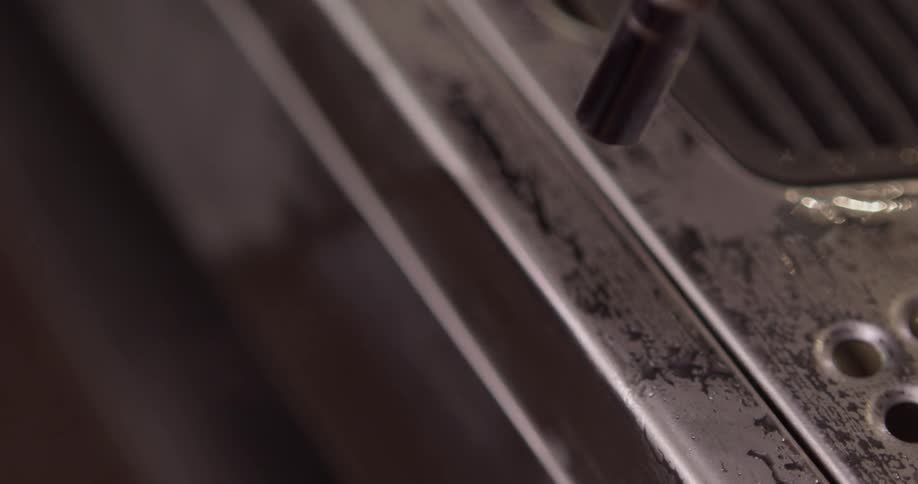 A close view of a wet liny things