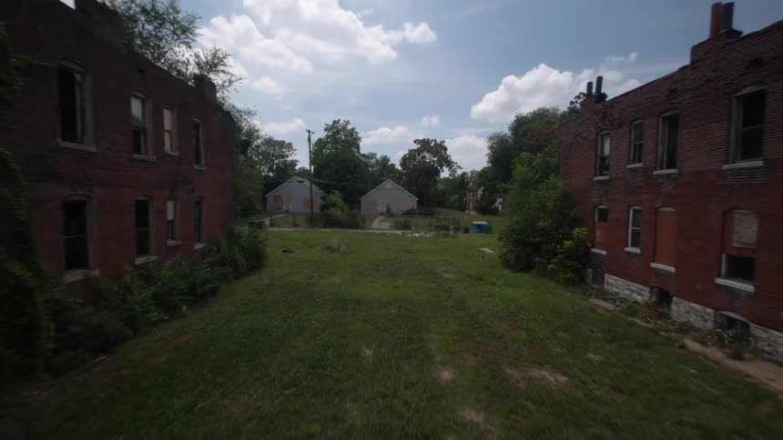 Abandoned houses and buildings