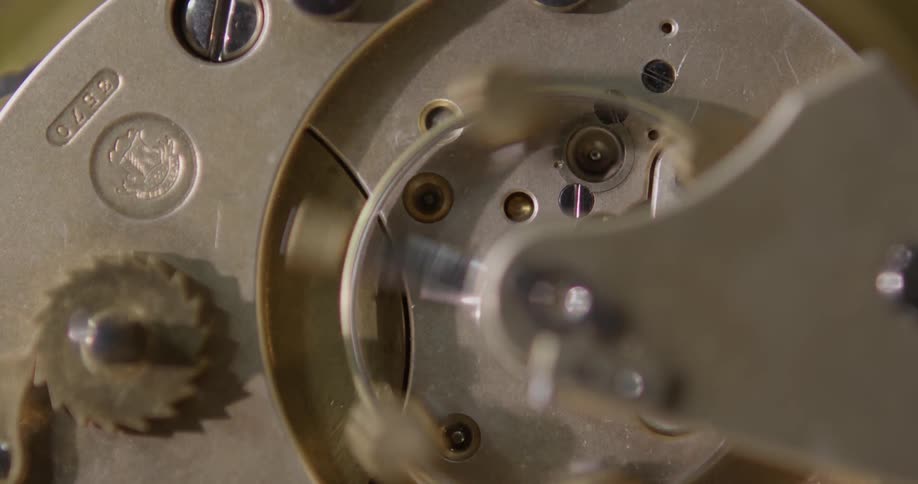 The machine gears turn fast in the shop