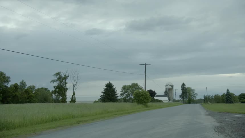 View of countryside on a cloudy day