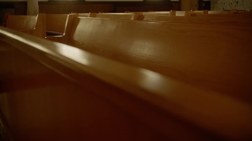 Benches inside a building