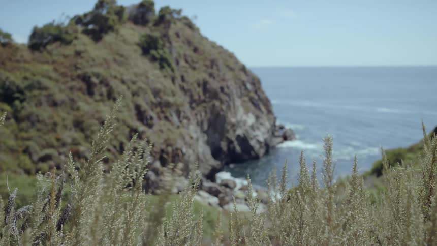 View of a cliff with the water at its edge