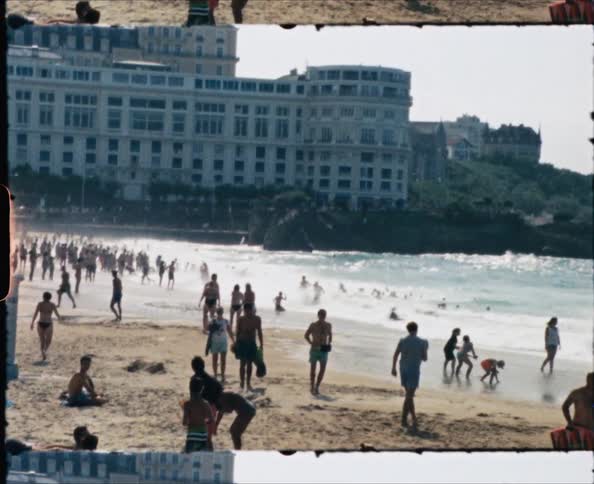 People are having fun at the beach