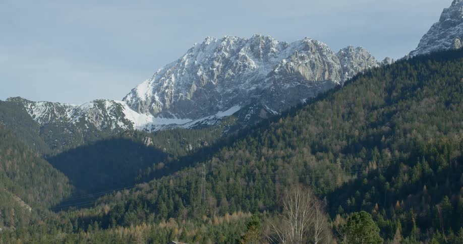 Mountains are in the distance in the horizon