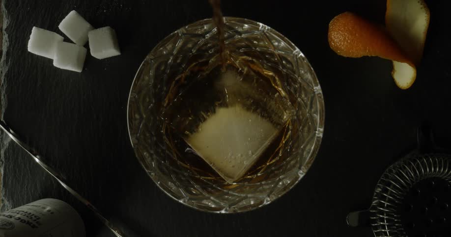 Liquid is being poured into a cup