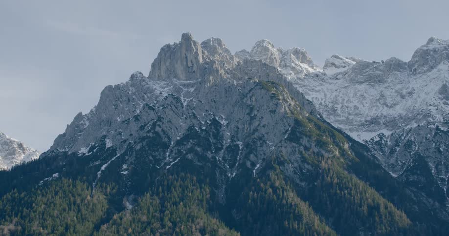 View of snowy mountains