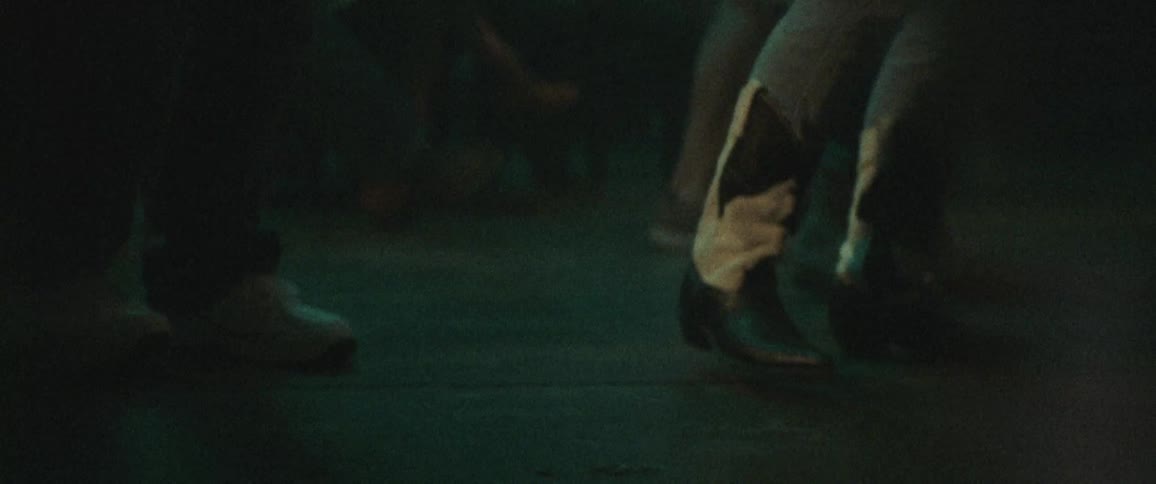Dancers line dance