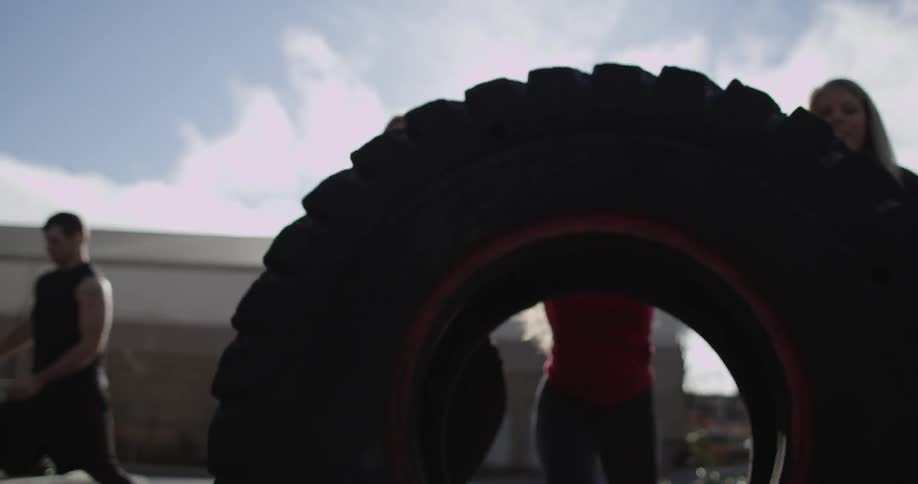 People working out in a gym