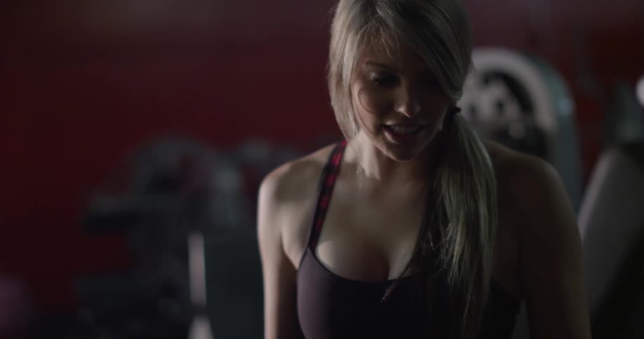People working out in a gym