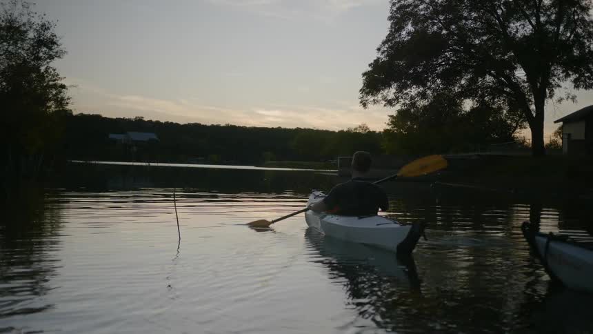 A scenery of a lake at dawn