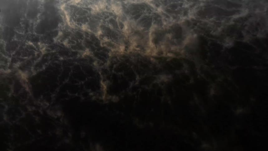 An aerial view of an ocean