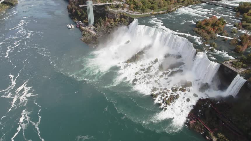 Overview of a waterfall
