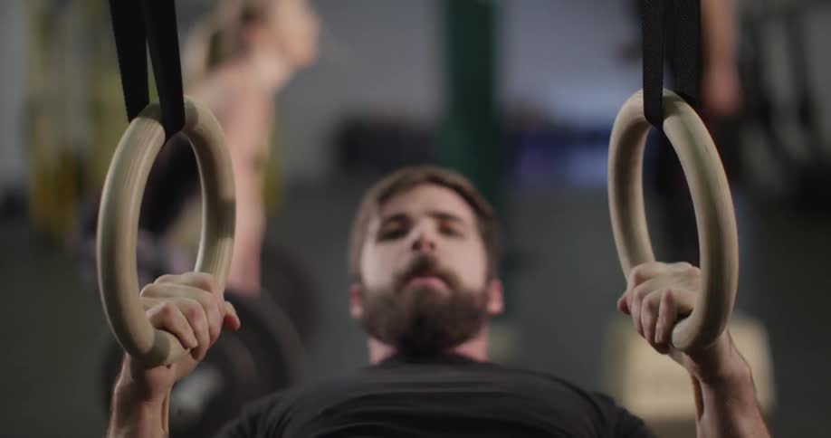 People exercising at the gym
