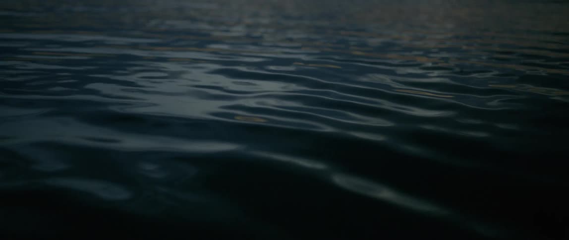 Close up of water rippling in a lake