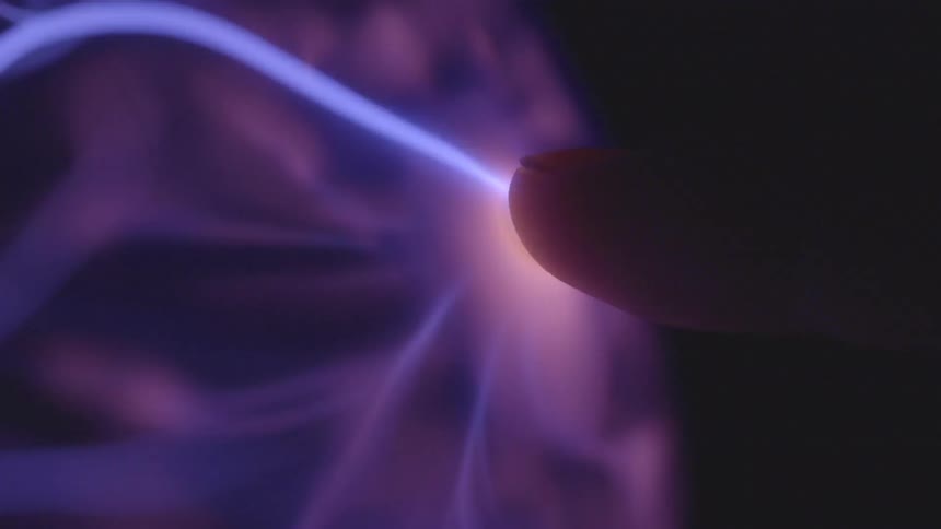 Finger touching electricity