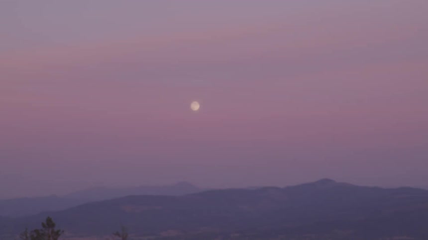 A footage of a sky at dawn