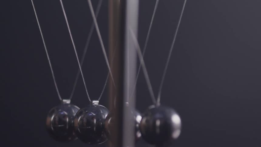 A ball on a rope hitting each other