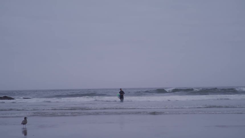 Surfer in the water