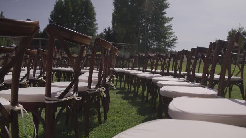A footage of a wedding preparation