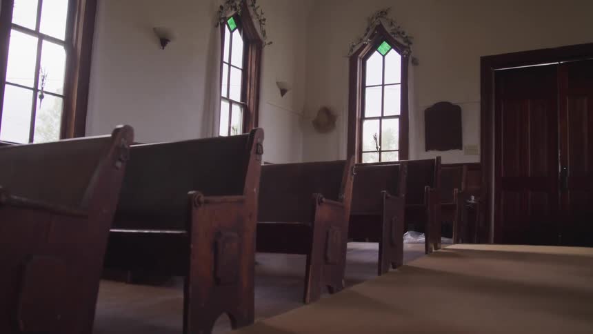 An interior of a church