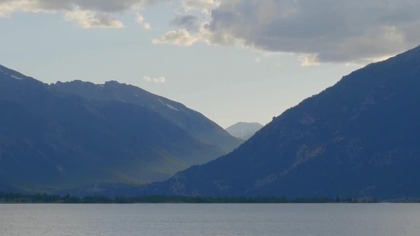 A scenery of a mountain