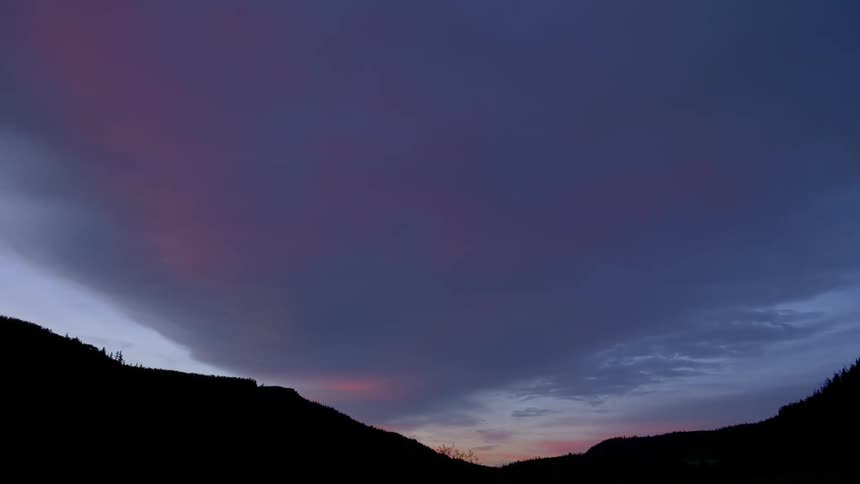 A scenery of a red sky